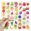 50Pcs/Set Wrapped Candy. Fruit Emoji PET Stickers Waterproof DIY Fashion Doodle Decals Stickers
