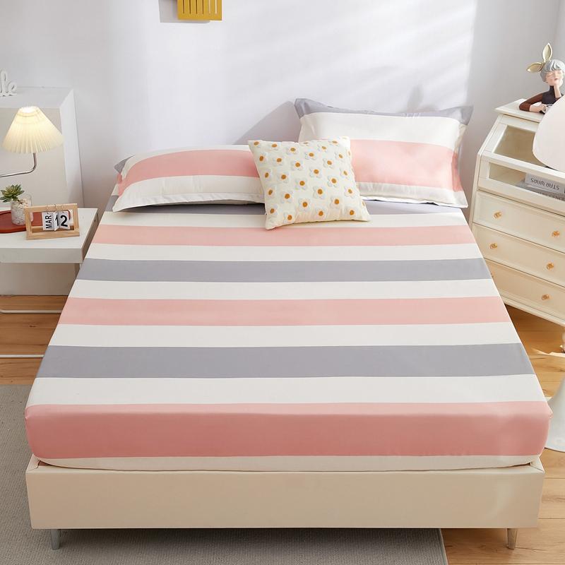 Водонепроницаемая простыня на резинке для дома, эластичная простыня, приятная для кожи, покрывало для кровати, постельное белье в цветочном стиле(Нет наволочки)