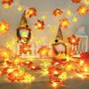 1,5 м/3 м кленовые листья тыква светодиодная гирлянда гирлянда для осени свадьба праздник вечеринка сад украшения огни