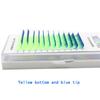 Color Grafting False Eyelashes 0.07 8-15mm Yellow, Blue, Bicolor, Bright Personality and a Few Hairs Extension Tool