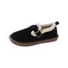 Winter Women Shoes Casual Flat Shoes Moccasins Soft Loafers Women Fashion Comfort Warm Plush Slip On Female Cotton Shoes