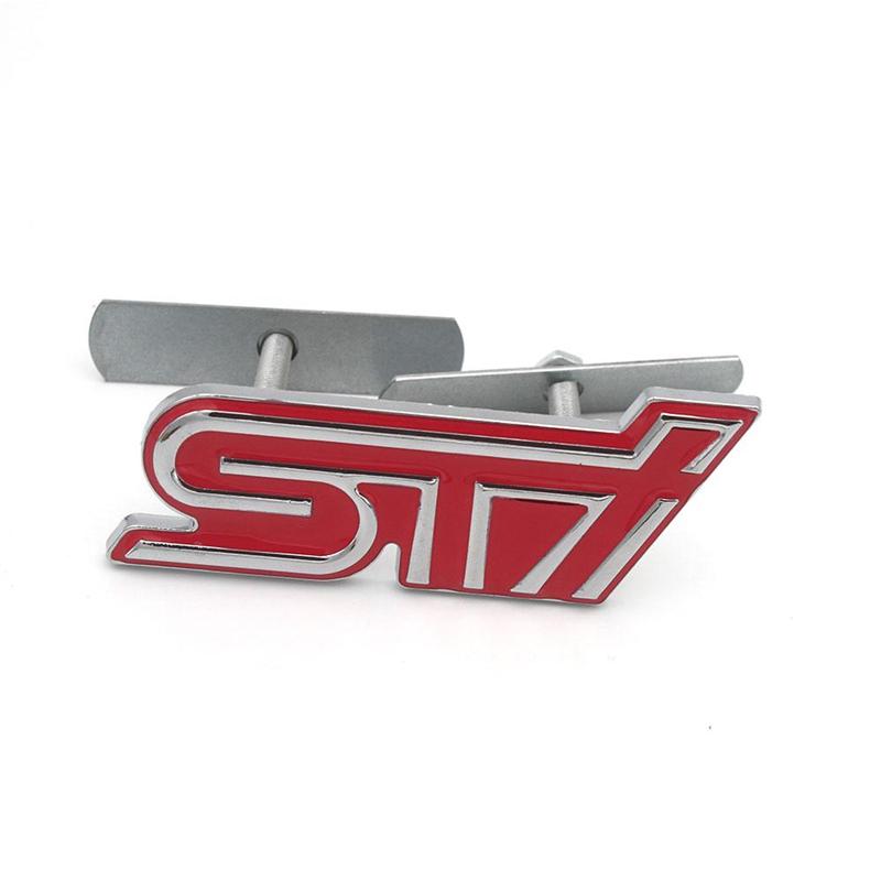 Металлическая эмблема STI для автомобиля, подходит для WRX BRZ XV Legacy Outback Forester Impreza Crosstrek Tribeca Viziv, наклейка на решетку капота.