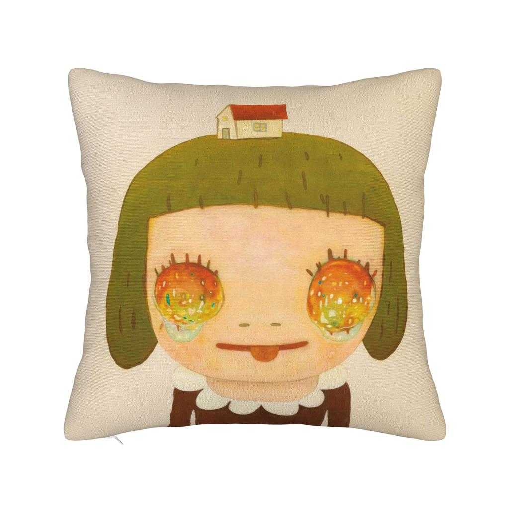 Nara Vintage Design Pillowcase Polyester Cushion Cover Decorative Yoshitomos Pillow Case Cover Home Zipper Xcm