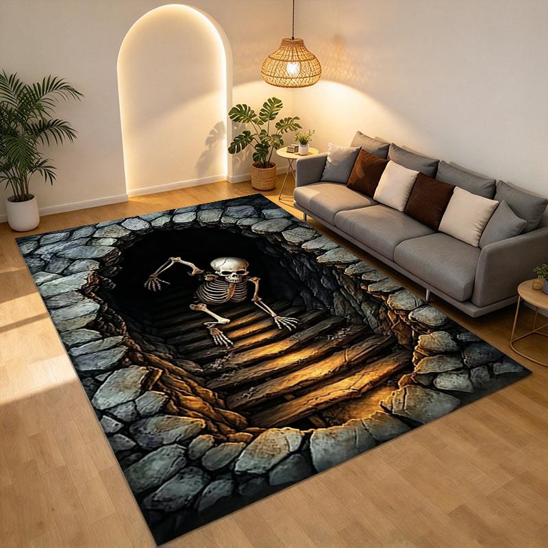 Skeleton Cave Living Room Nonslip Area Rug Soft Carpet For Bedroom Game Playroom Sofa Office Home Decor Doormat Christmas Gift C926186