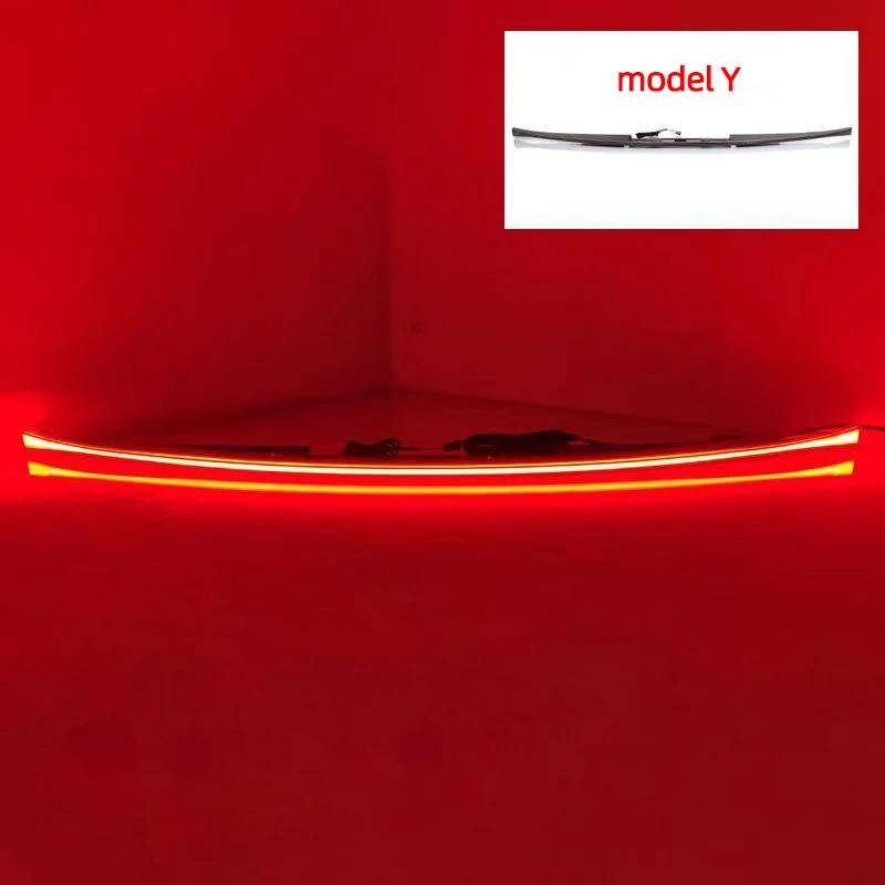 For Tesla Car Model Y 3 2019-2025 Through Taillight Dynamic Tail Rear Light Strip Upgrade And Modification Decoration