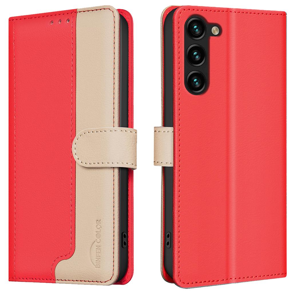 For Samsung Galaxy S23 Leather Phone Case RFID Blocking Card Slots