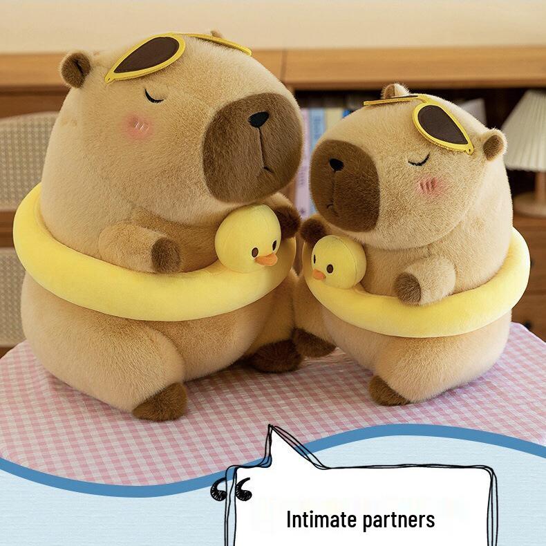Adorable Plush Capybara Toy - Multiple Sizes - Cute Doll Girl Gift Stuffed Animal
