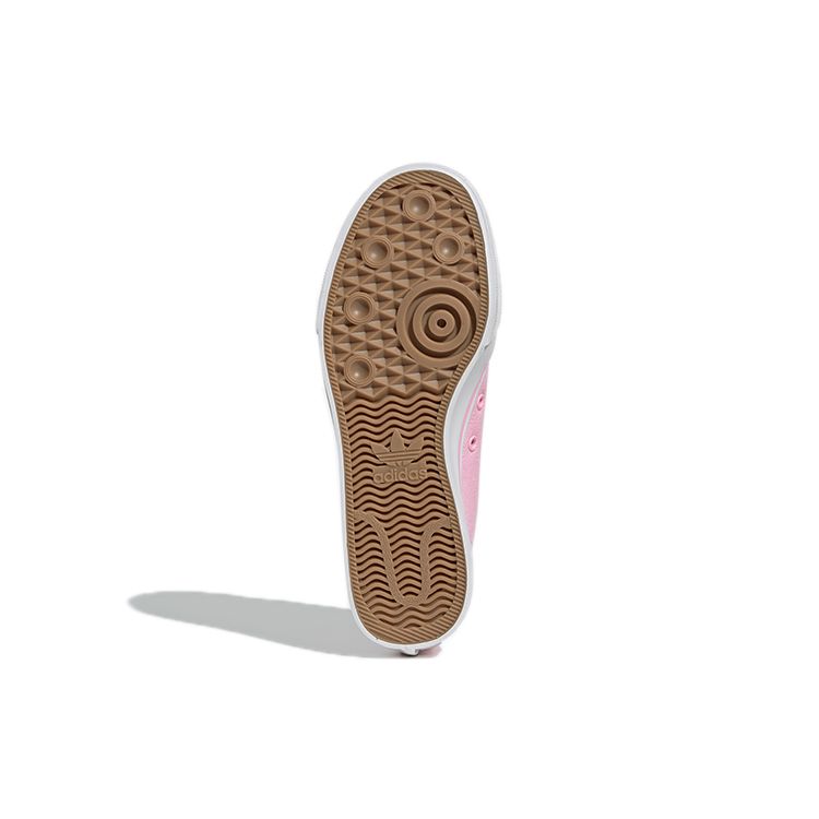 adidas Originals Nizza Trefoil Нескользящие Легкие Низкие Кеды для Скейтбординга Женские Кроссовки Персиково-Розовые EF1877