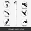 Beishanlang Ultralight Carbon Fiber Telescopic Trekking Pole