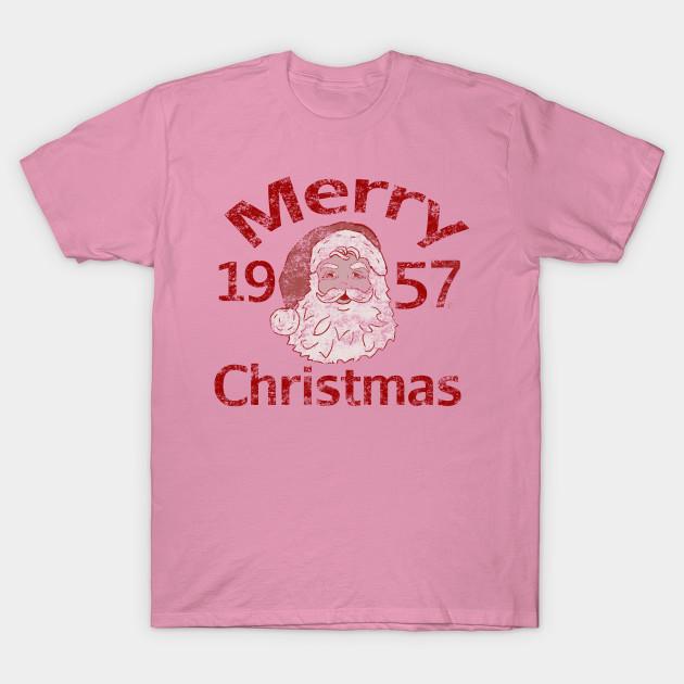 T Shirt Women Vintage Merry Christmas 1957 Harajuku Print Kawaii Tshirt Summer Short Sleeve Female T-Shirt Top Tee