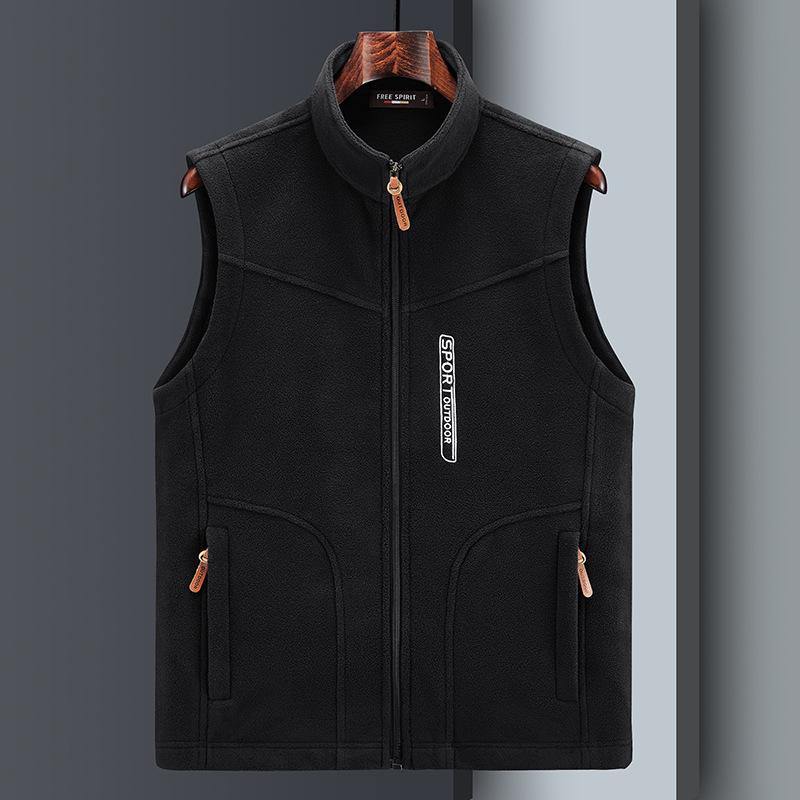 Plus Size Men 'S Fleece Vest Casual Fleece Thermal Vest Vest Jacket