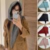 1Pc Knit Soft Shawl Versatile Solid Color Warm Triangular Scarf