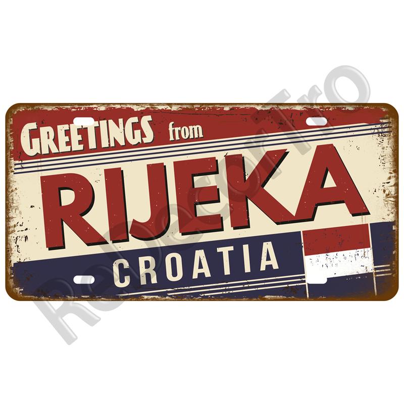 Vintage Tin Sign For Bar Pub Man Cave Club Wall Decoration California TinPlates Plate Plaque Madrid Paris Decor City Metal Sign