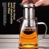 350/550/750/950ML Teapot Household Teapot Glass Teapot Stainless Steel Tea Filter Transparent Pot High Temperature Resistance