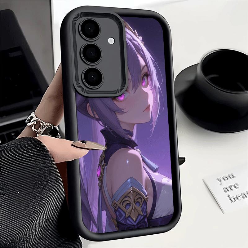 Phone Case for Samsung Galaxy S26 S25 Ultra S24 FE Genshin Impact Keqing Shell S23 Plus S22 + S21 S20 5G Soft Silicone Funda