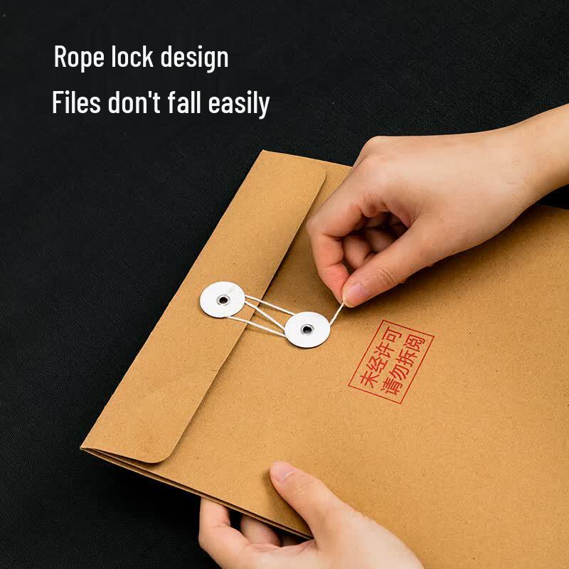 Deli A4 Kraft Paper File Folder