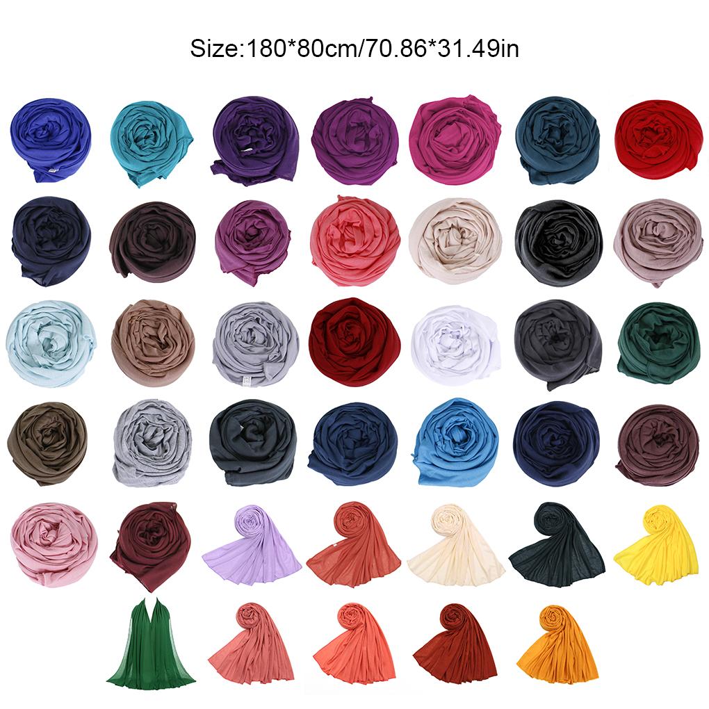 Turban Scarf Plain Color Softness Neckcloth Head Wrap Widely Applicable Women Accessory Sweet Gift Shawl Long Hair Scarves