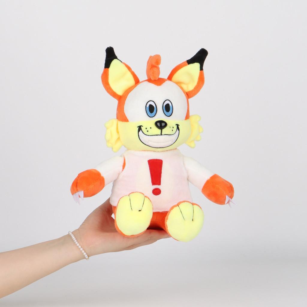 Bubsy Fox Plush Toy Animal Stuffed Doll Cartoon Kids Bedroom Decoration Gift