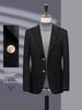 Мужской весенне-осенний костюм из кашемировой шерсти: Короткий повседневный блейзер и формальное пальто