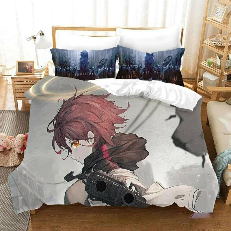 Comforter 3D Printed Arknights Bedding Set Game Double Twin Full Queen King Adult Kids Bedclothes