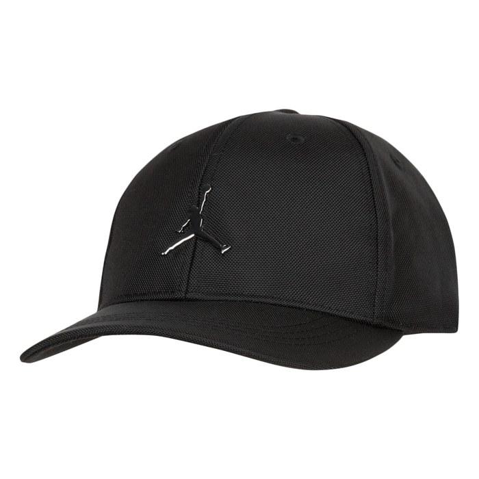 Nike Детская кепка Jordan (52-55см) МАЛЬЧИКИ МЕТАЛЛИЧЕСКИЙ JUMPMAN ИЗОГНУТЫЙ КОЗЫРЕК 9A0823-023 Черный