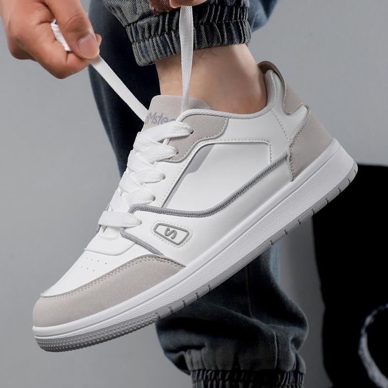 New Men's Classic Four Seasons Fashion Low Top Thick Sole Skateboarding Shoes Comfortable Soft Sole Basketball Sneakers