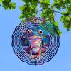 10 Inch Frog Neon Wind Spinner 3D Kinetic Metal Hanging Sculpture with 360 Rotating Hook for Outdoor Garden Yard Patio Decor Unique Gift