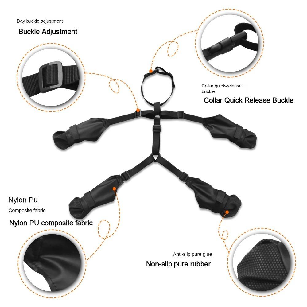 All-Season Anti-Slip Dog Boots Adjustable Waterproof Dog Boots Small Medium Large Dogs