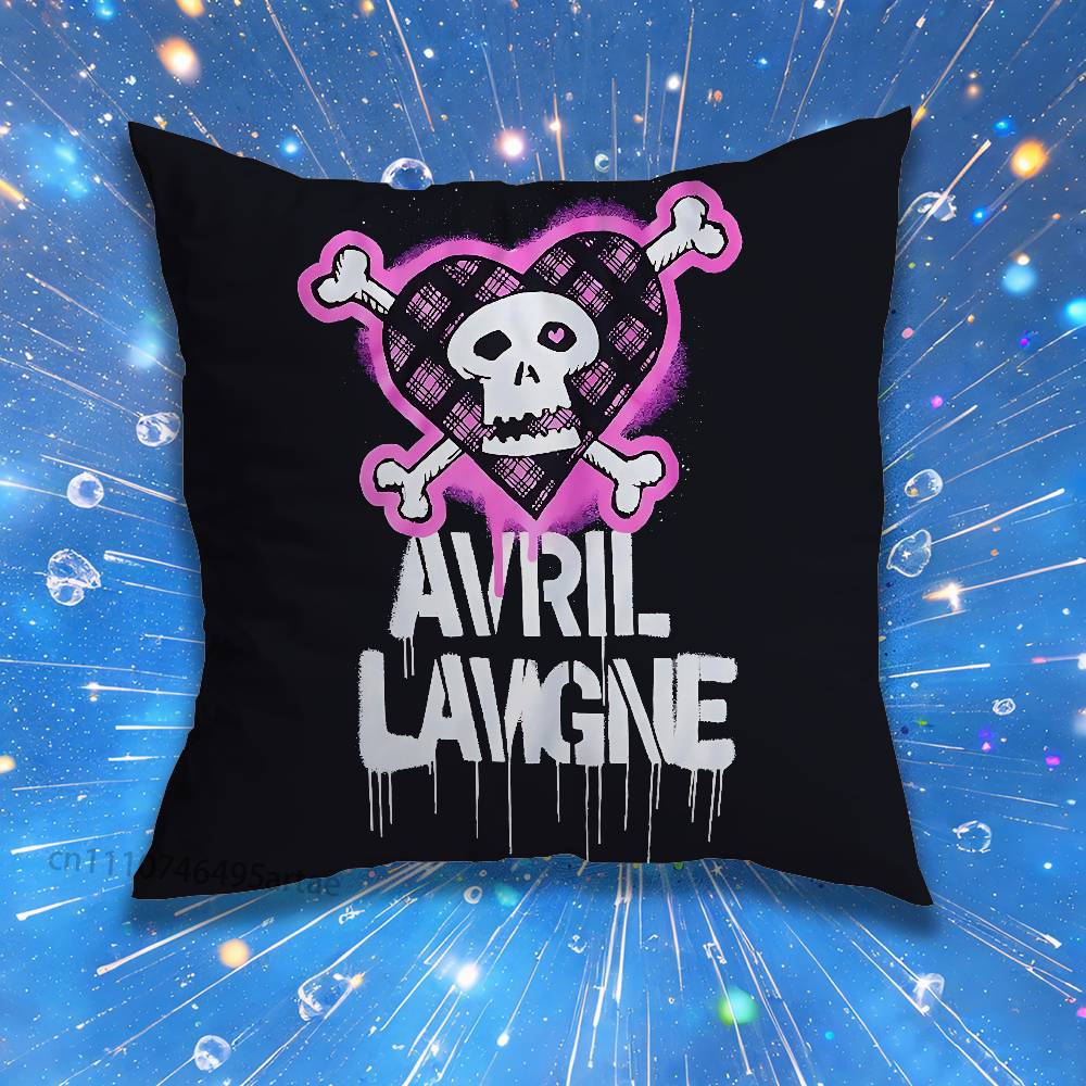 AAvril Punk LLavigne Pillow for Sofa Seat Chair DecorativeModern Home Decor Print Throw Cushion