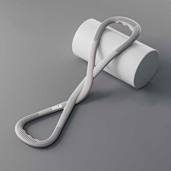 Силиконовая фитнес-резинка сопротивления противоскользящая эластичная лента для упражнений в виде восьмерки 25/35 фунтов для мужчин и женщин для рук, плеч, растяжки, силовых тренировок, эспандер