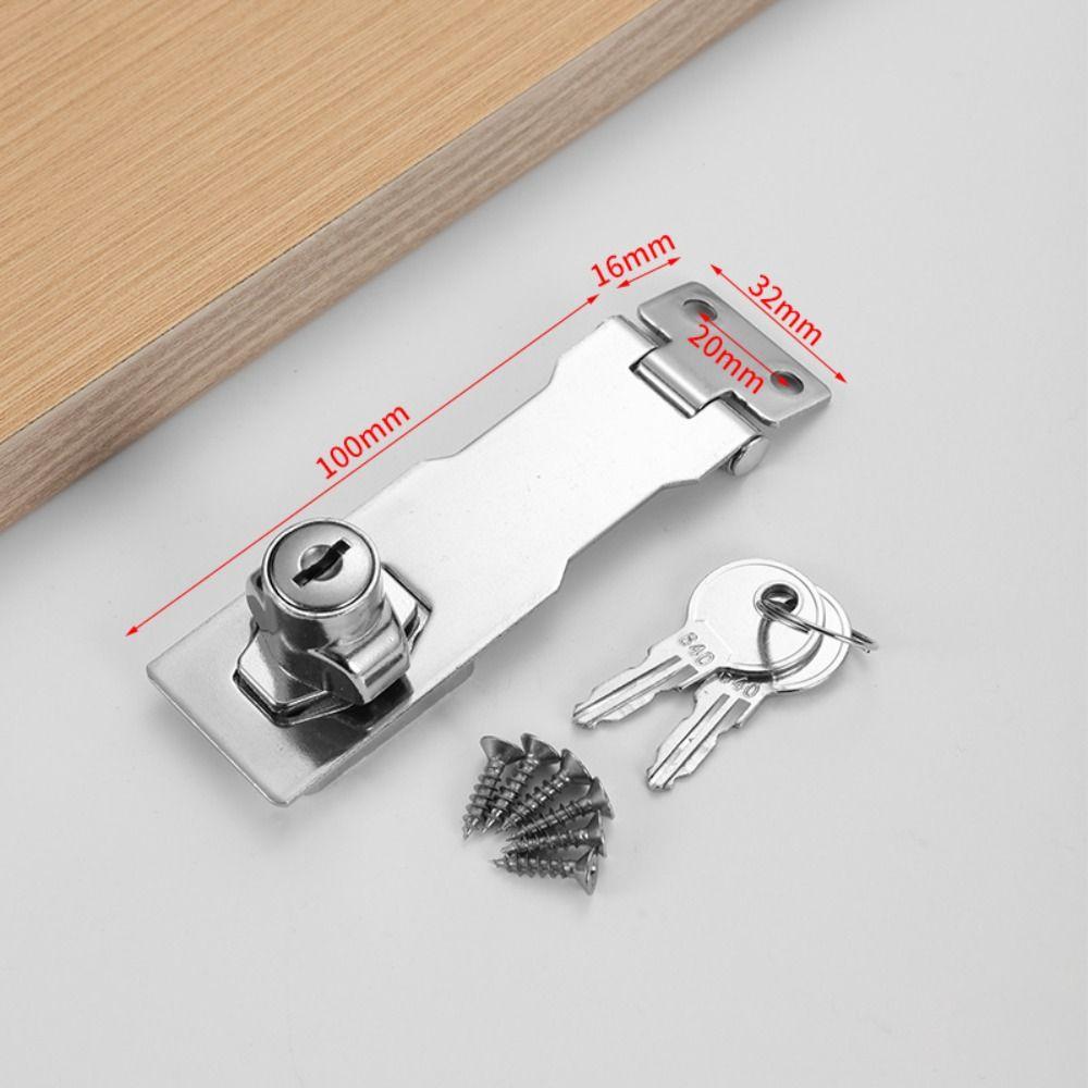 No-punch Cam Cylinder Locks Door Portable Lock Plate Lock Buckle  Drawer