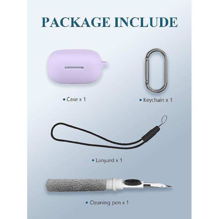 Case for Soundcore P31i by Anker Earbuds 2025 New, WUNIAK Soft Silicone Protective Portable Scratch Shock Resistant Shell with Cleaner Kit &