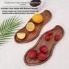 Decorative Design Acacia Wood Tray Heat Resistant Wooden Serving Plate Wooden Plate  for Home Use