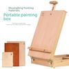 Shuangfeng HX-3 Rounded Corner Oil Painting Box - SF-700 Walnut & Paulownia Portable Sketch Box