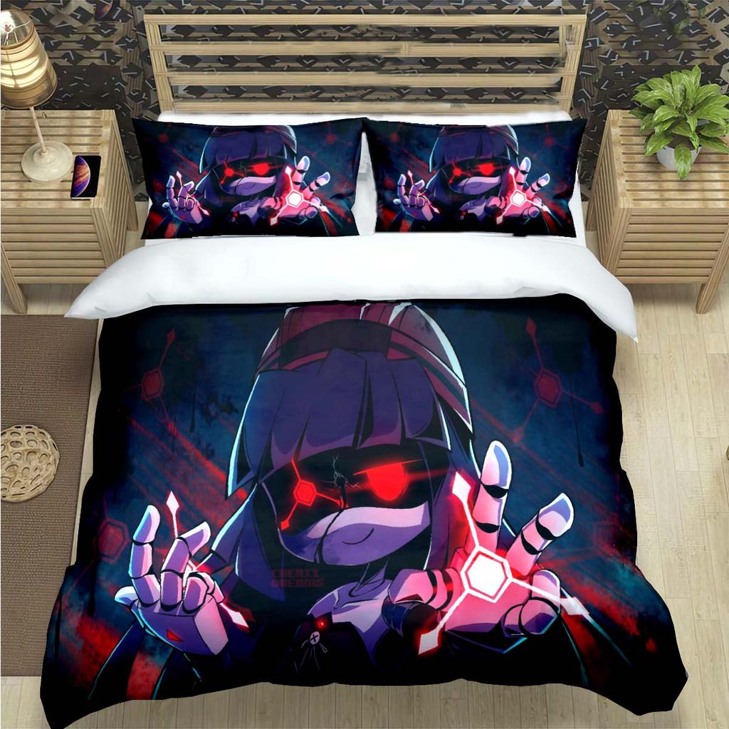 Fashion Hot Cartoon Murder Drone  Print Bedding Set Duvet Cover Comforter Bed  Youth Kids Girl Boys Luxury  Birthday Gift