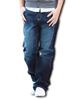 (Make 2 Be) Men's Denim Straight Jeans, Relaxed Wide Leg Jeans, Sizes 27-48, MF64 (04.Blue (Blue Stitching)_31)
