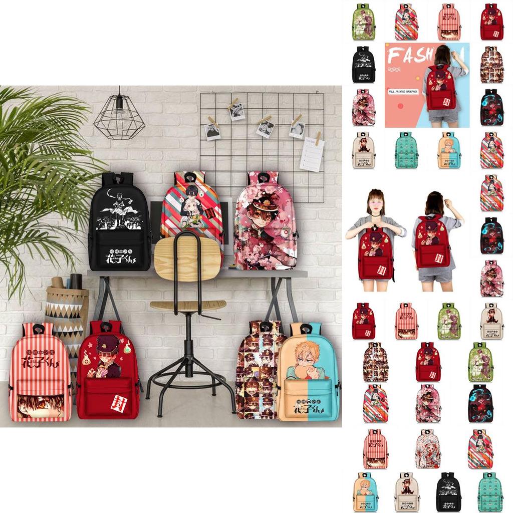 Просторный и модный аниме рюкзак Toilet-bound Hanako-kun для студентов и взрослых