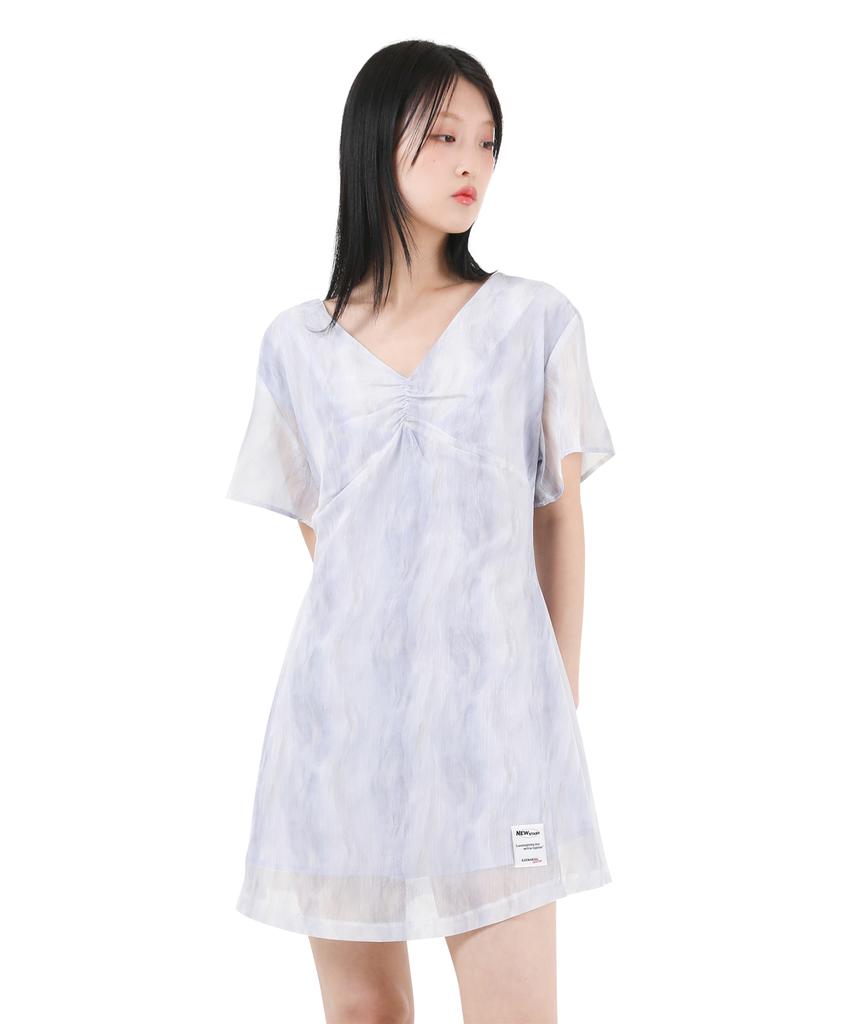 Catharsis Chiffon Mini Dress Light Purple One Size