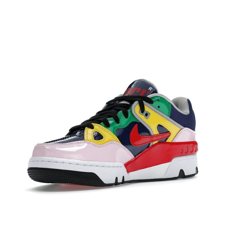 Nigo x Nike Air Force 3 Low SP Blue Void Унисекс Кроссовки Разноцветный Университетский-красный Тур-желтый HQ1458-400