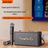 Ретро Bluetooth-колонка KINYO S16 с двумя микрофонами, штекер CN (адаптер в комплекте)