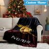 Custom Name Arse-nal Football Crest Blanket Lightweight Ideal Bedding Blanket Perfect for Travel, Camping, Living Rooms, Sofas, Christmas gift