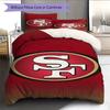 49ers logo Pattern Bedding Home Decoration Birthday Gift ( 1 duvet cover + 2 pillowcase, without core),fan merchandise.