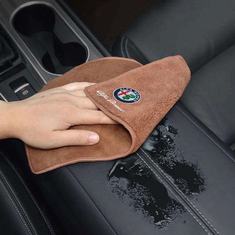 Car Washing Towel Clean Tool High Water Absorption Drying Cloth For Alfa Romeo giulietta 159 mito giulia stelvio 147 Accessories