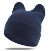 Cute Cat Ears Beanie Hats Y2K Pullover Hat Kawaii Knitted Hat  Girls