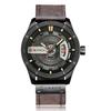 Мужские часы Curren 8301 с кожаным ремешком, деловым календарем