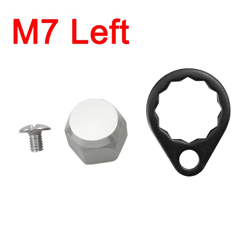 EKfan M8 Daiwa M7 Shimano Left / Right Hand Nut With Black 15MM Lock Washers and Screws For Baitcasting Fishing Reel DIY Parts 4