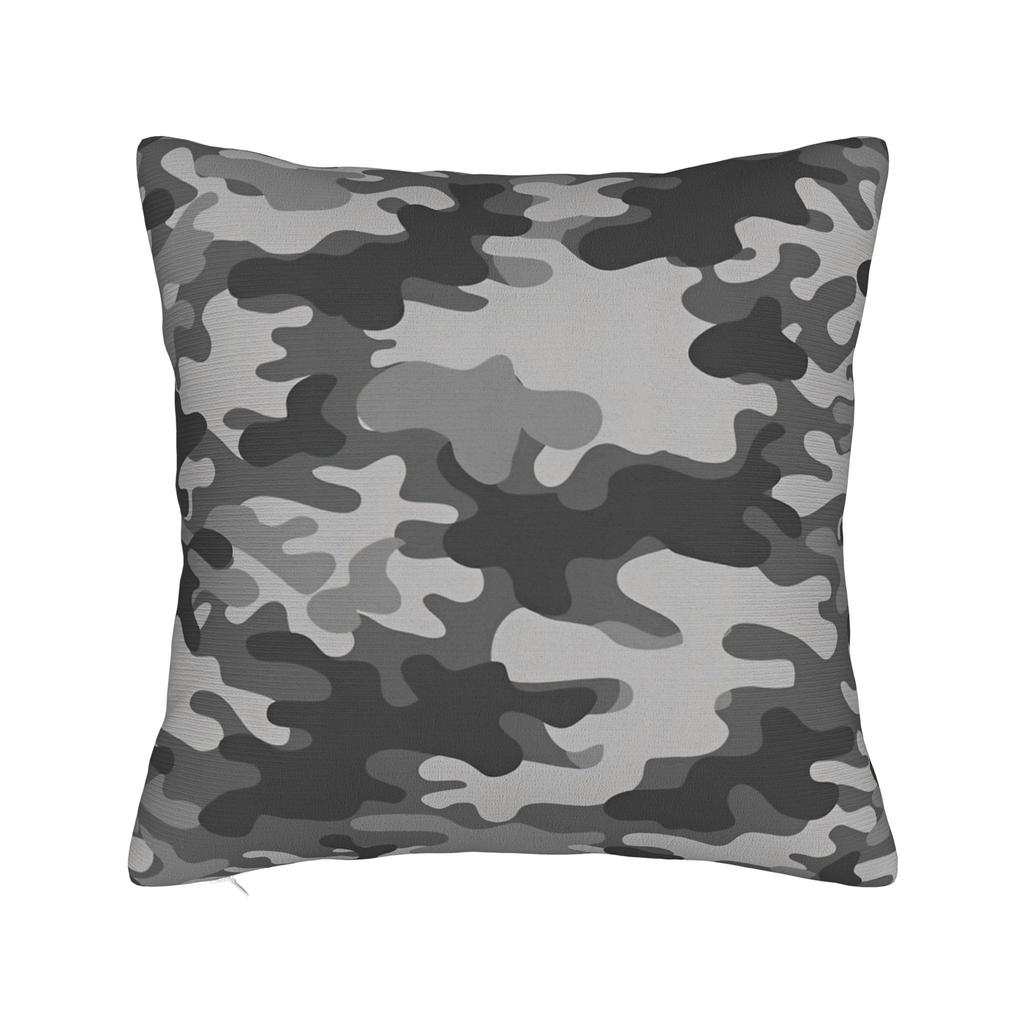 Camo Style Black Orange Camouflage Pillow Case Square Pillow Cover For Sofa Bedroom Home Decor Fashion Cushion Cover