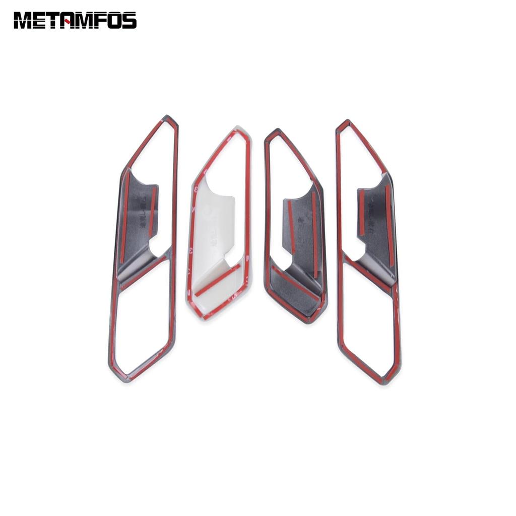 Для Volkswagen Tiguan 2017-2022 2023 внутренняя дверная ручка из углеродного волокна, крышка чаши, накладка, защитная наклейка, аксессуары для стайлинга автомобилей