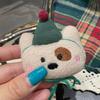 New Christmas Theme Plush Doll Christmas Snowman Shoe Flower Cartoon Handmade DIY Bag Shoes Decoration Accessories