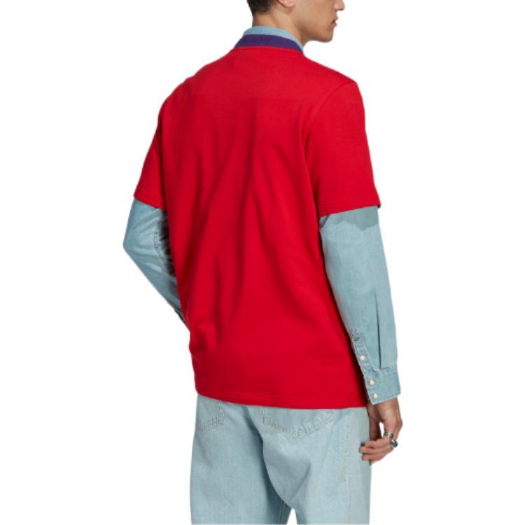 adidas originals Men Adicolor Heritage Now Large Trefoil Tee Red (Unisex) T-Shirts IB3435